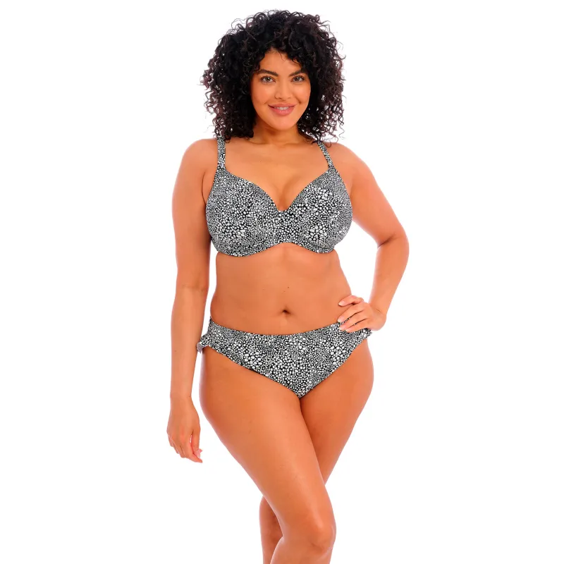 Pebble Cove High Leg Swim Brief Black - Elomi Swim