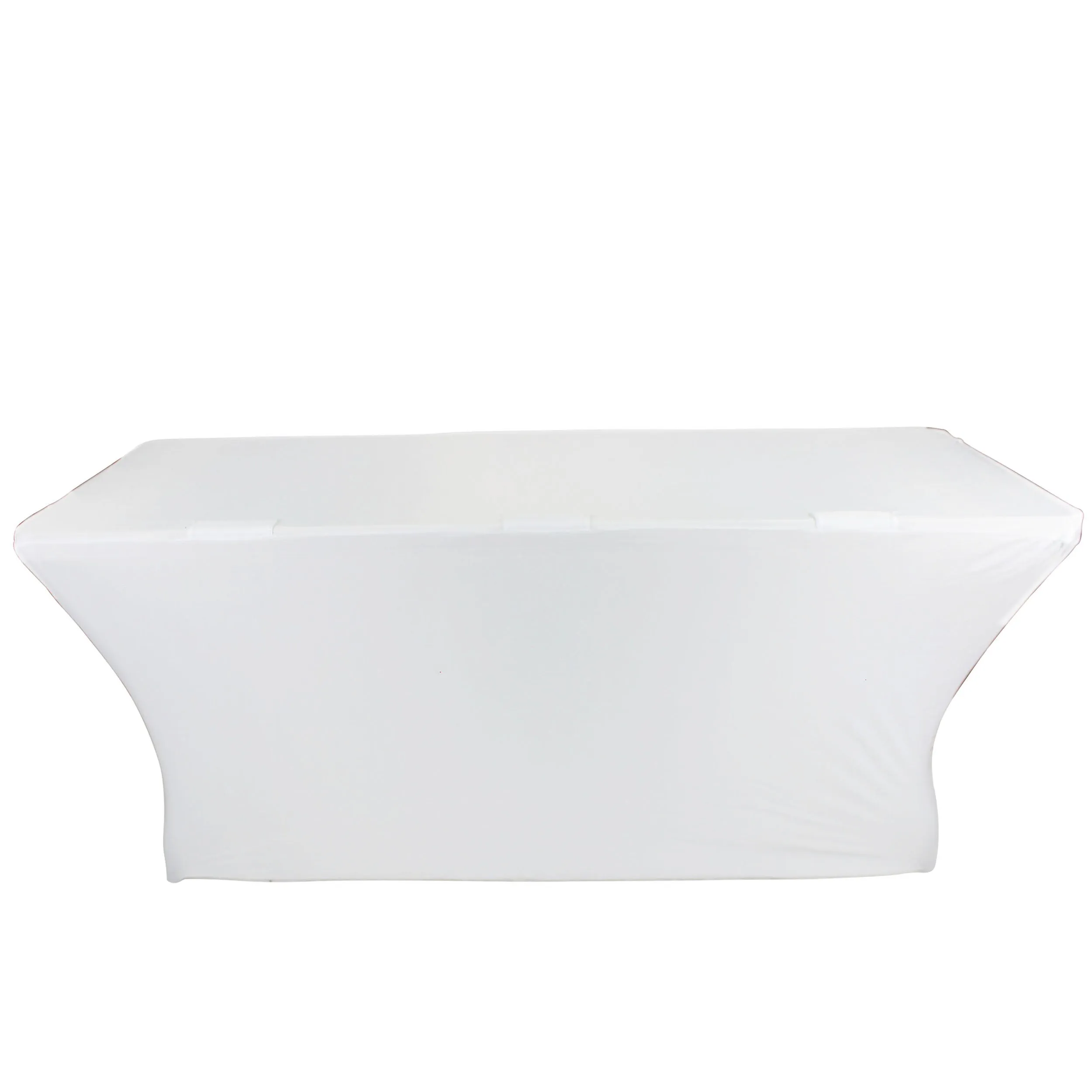 ProX X-ST4W 4 Ft. Open Back Spandex Table Cover/Scrim - White