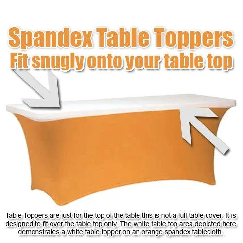 Rectangular Spandex Table Topper With Elastic