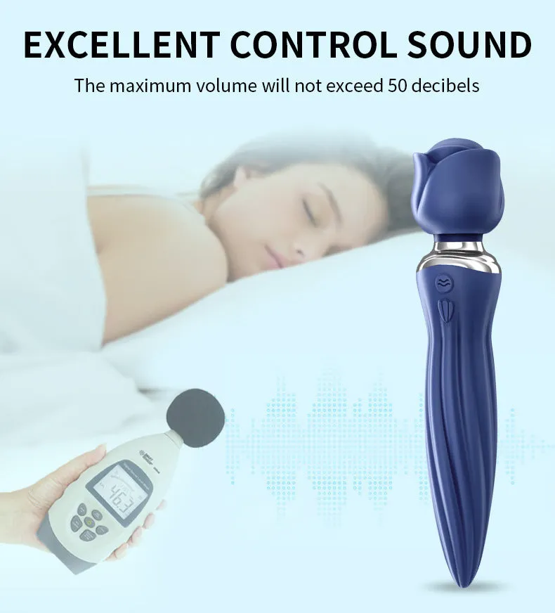 Remote Control Vibrating Dildo Butt Plug - 360° Rotation G Spot Rose Handle Prostate Massager