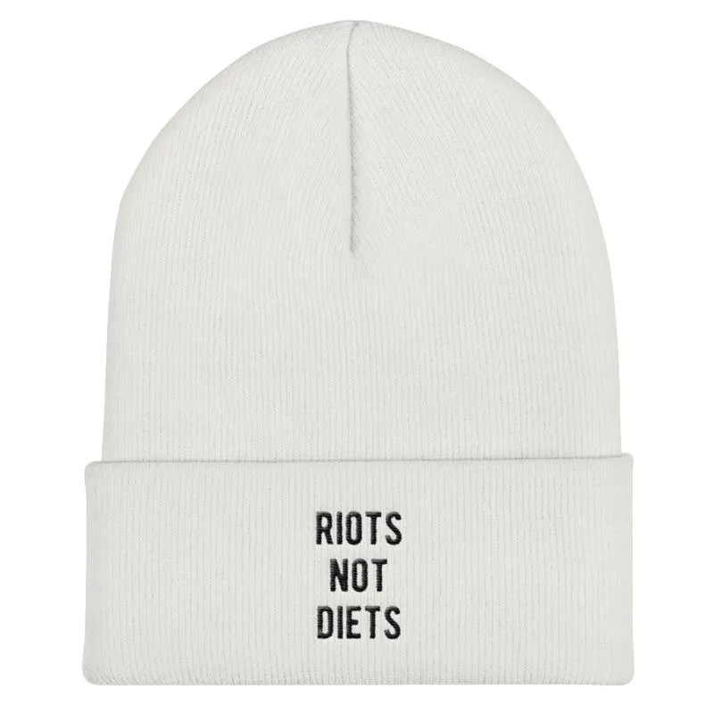 Riots Not Diets Feminist Beanie Hat
