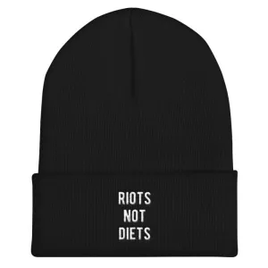 Riots Not Diets Feminist Beanie Hat