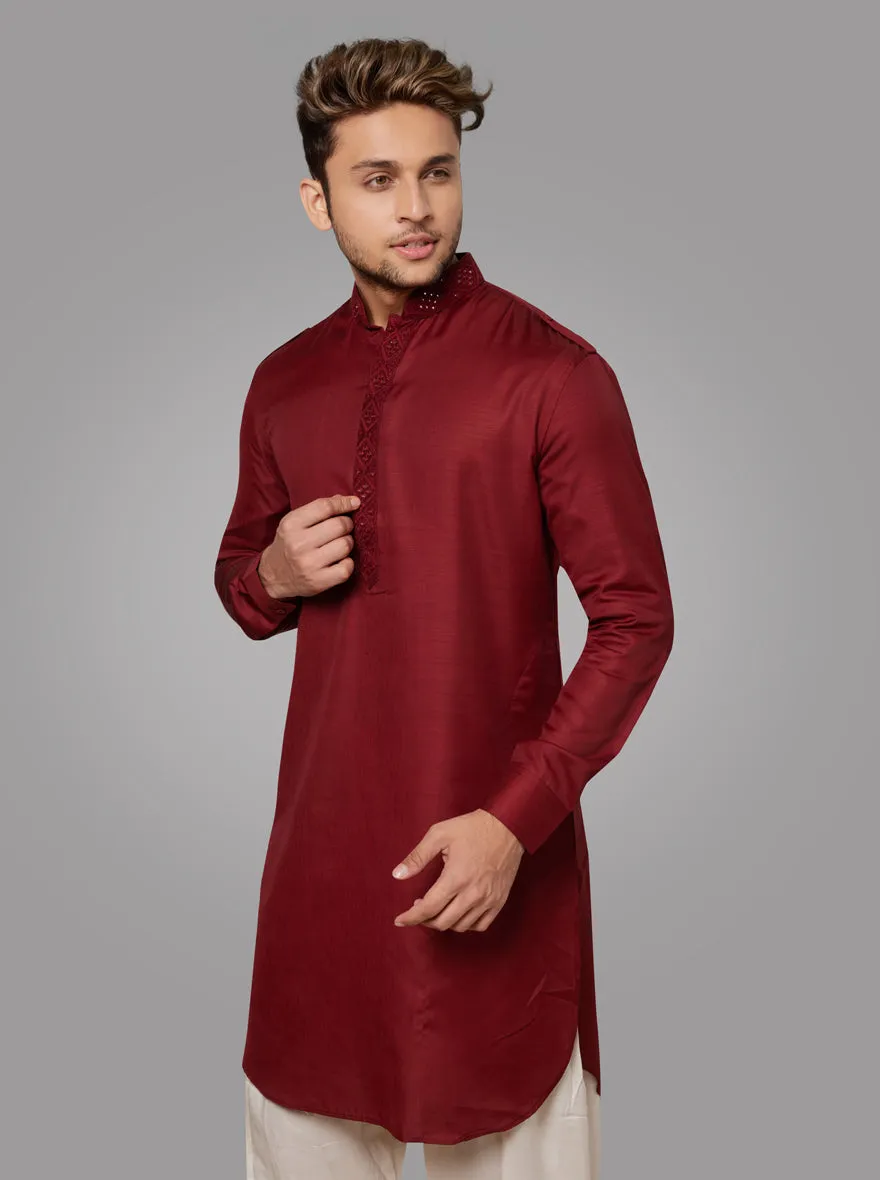 Ruby Red Pathani | TULA