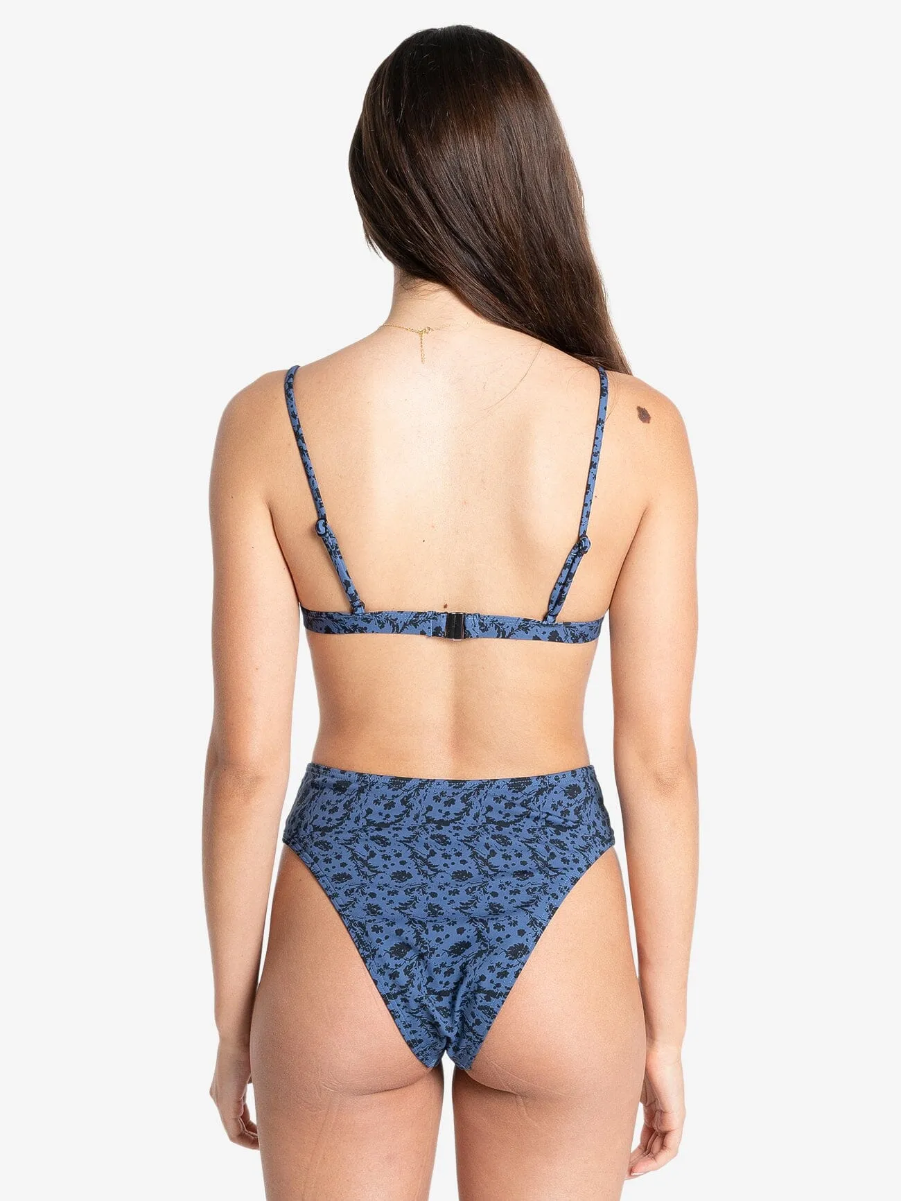 Rue Fixed Triangle Bikini Top - Ensign Blue
