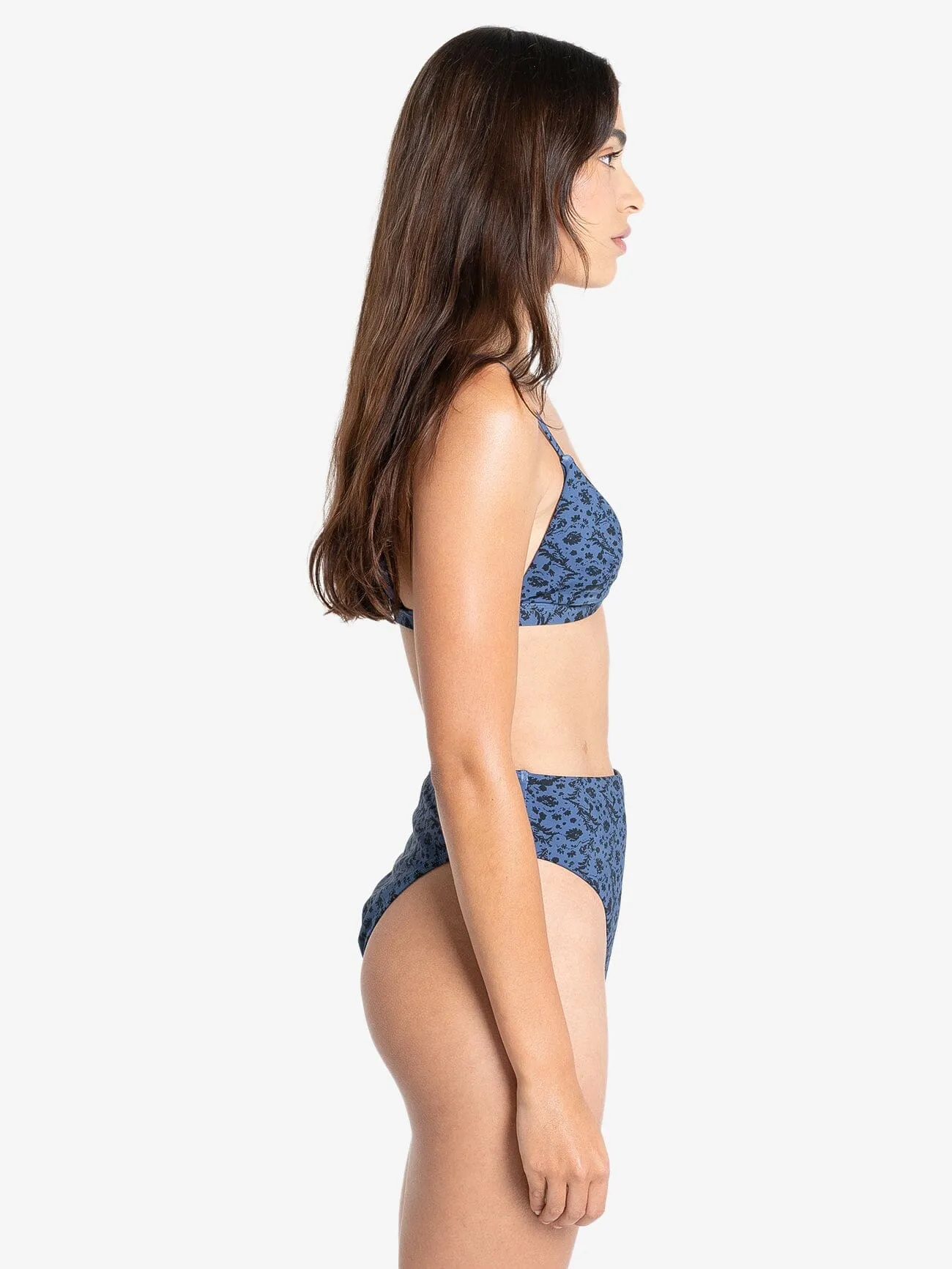 Rue Fixed Triangle Bikini Top - Ensign Blue