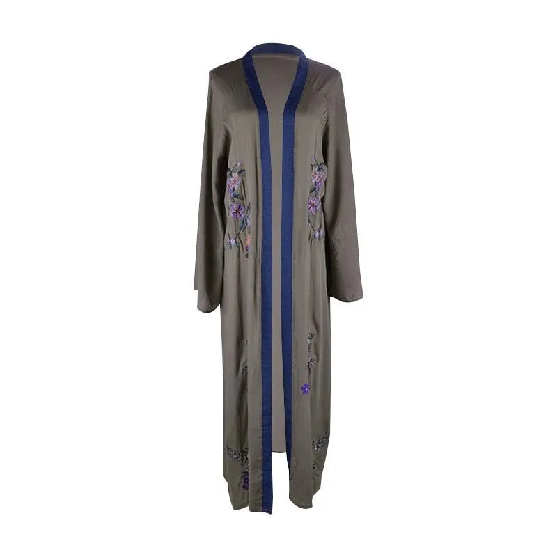 Sexy embroidered Beach Dress Swimwear Women Beach Cover Up Cardigan Swimwear Bikini Cover ups Robe Plage Zaful Dress Beach Tunic