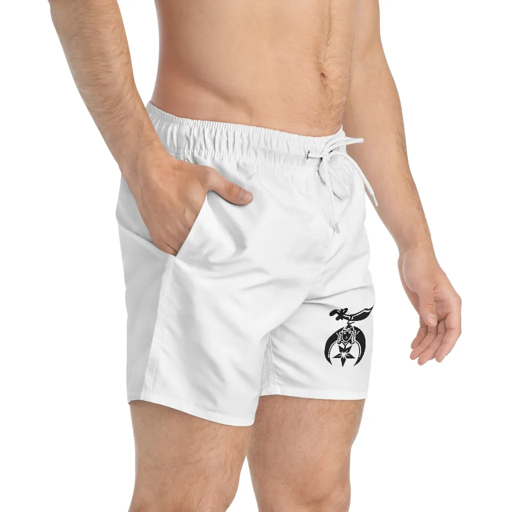 White Shriners Casual Shorts