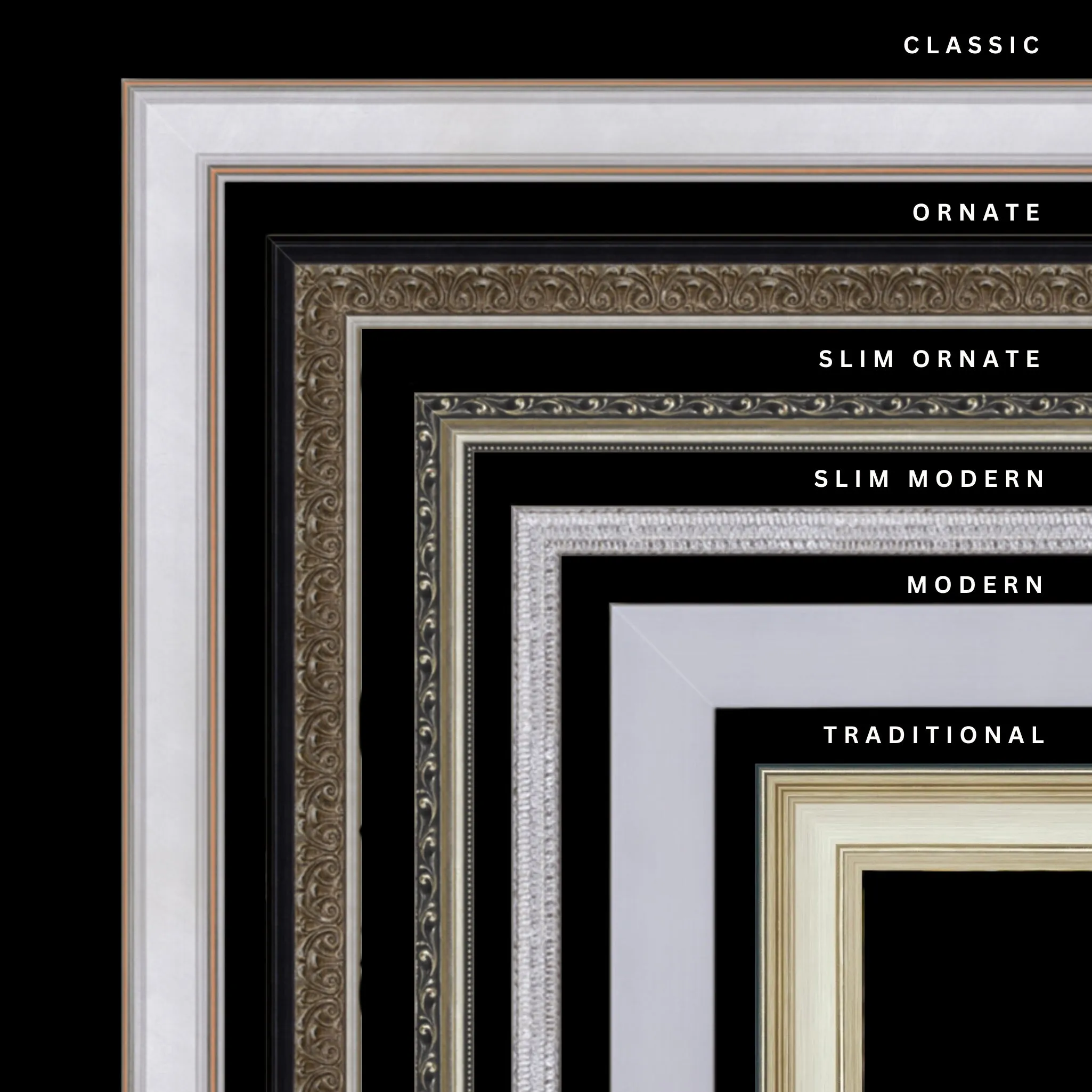 Silver 26x20 Picture Frame Ornate Traditional Classic Antique