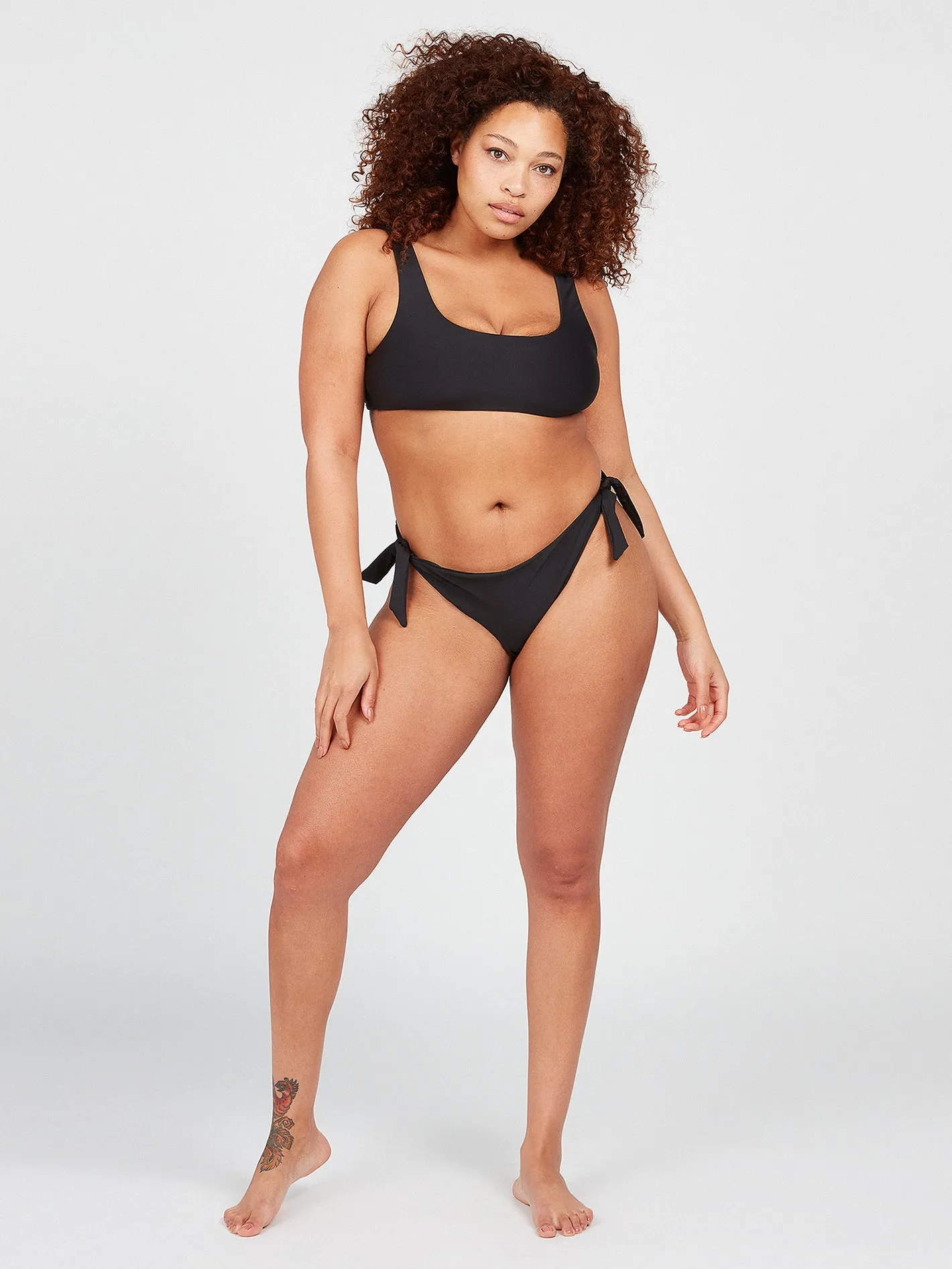 Simply Seamless Tie Side Bikini Bottom - Black