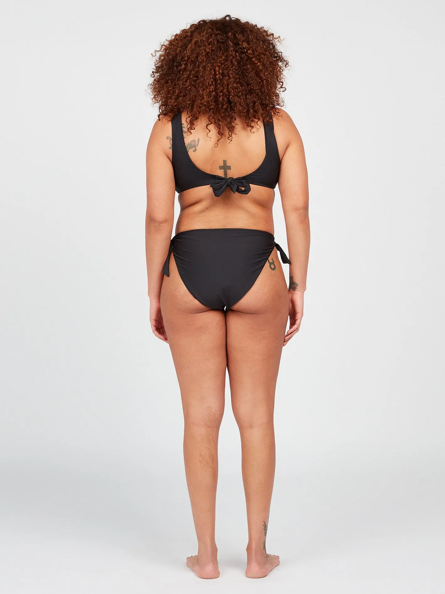 Simply Seamless Tie Side Bikini Bottom - Black