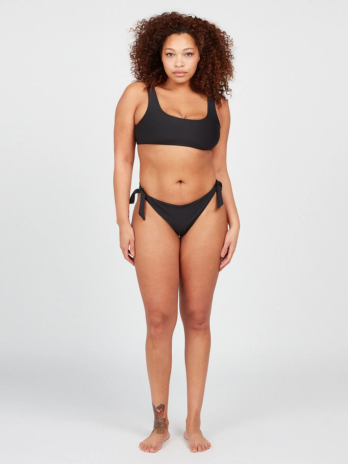 Simply Seamless Tie Side Bikini Bottom - Black