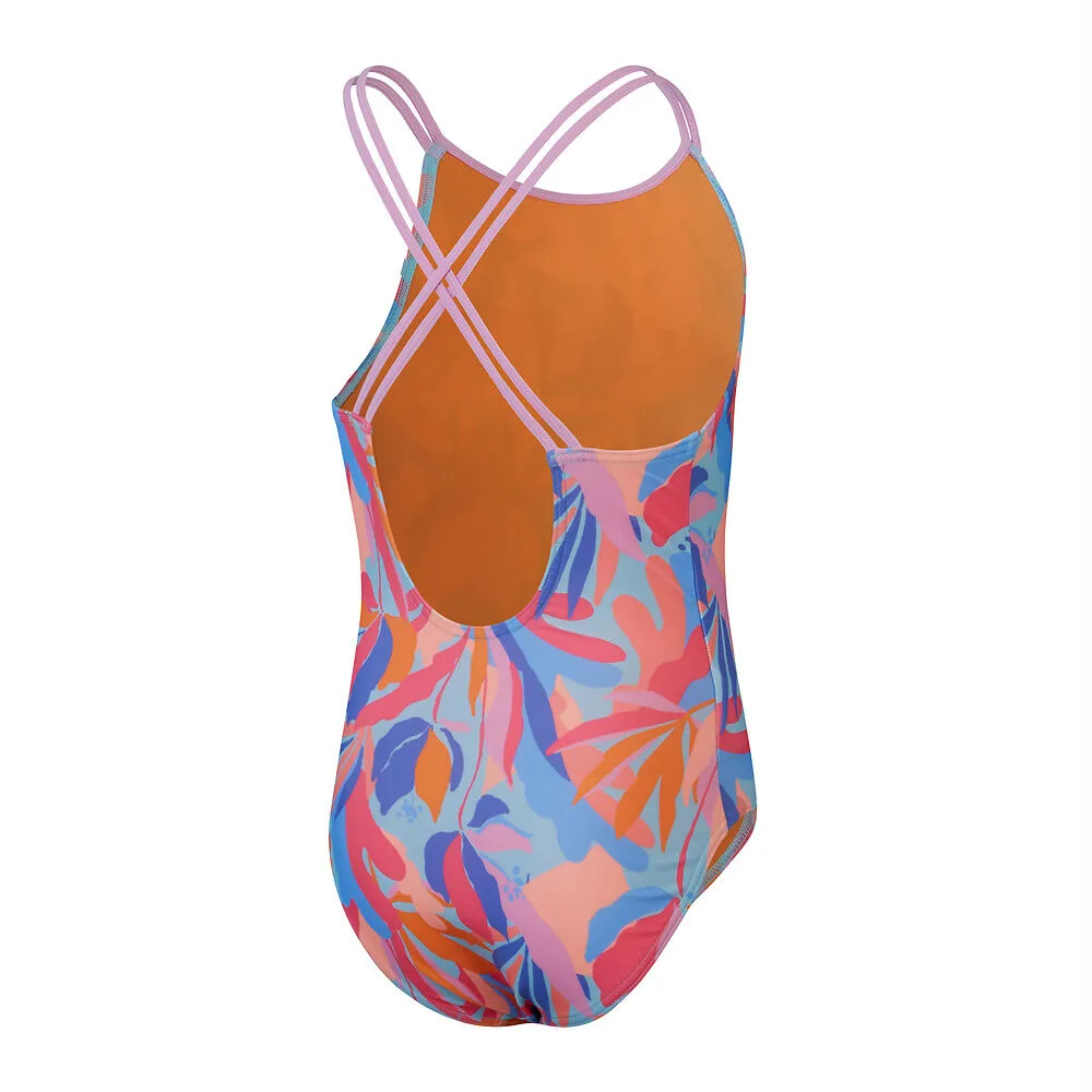 Speedo Girls Printed Twinstrap Swimsuit