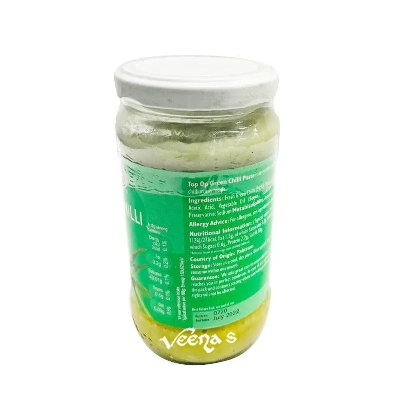 Top Op Green Chilli Paste 330G