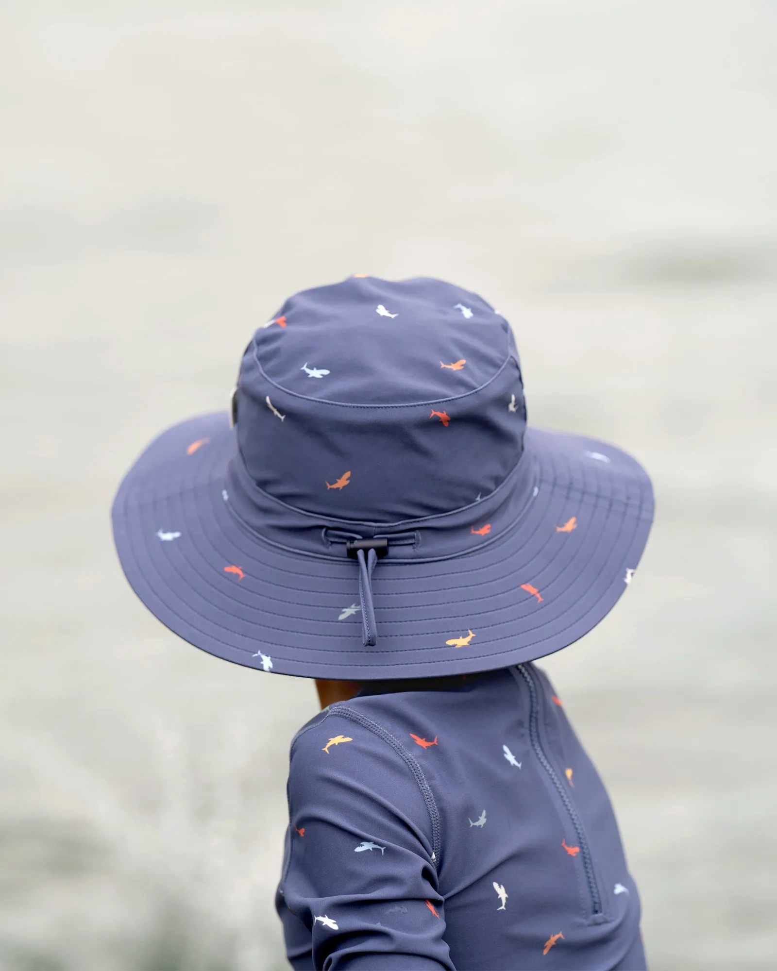 Toshi Swim Kids Sunhat Classic Big Blue