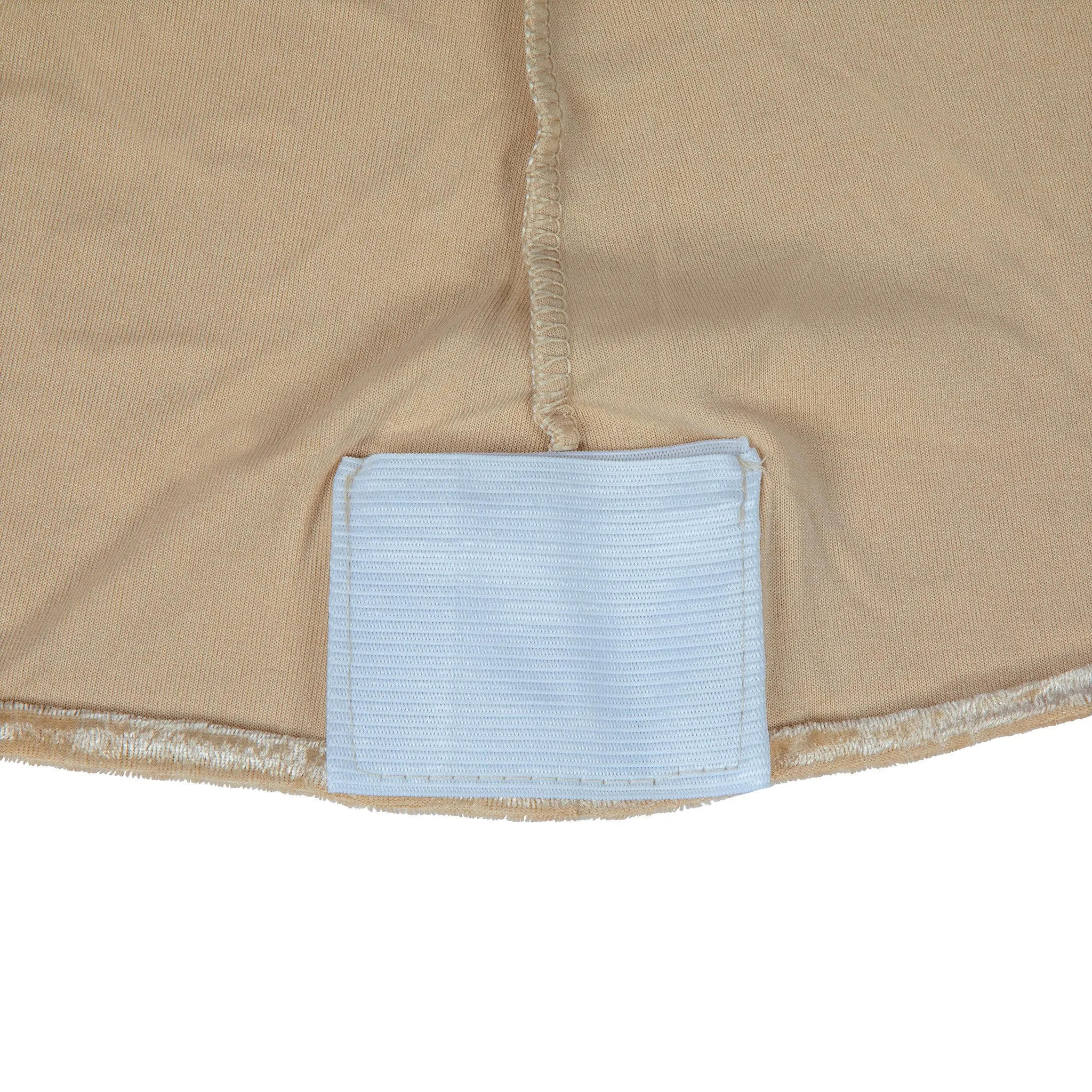 Velvet Spandex Cocktail Table Cover 32" Round - Champagne