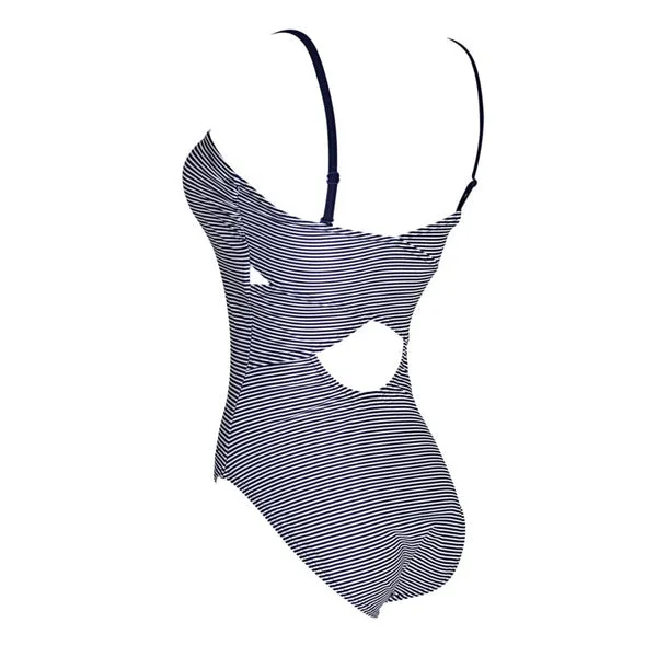 Zoggs Pebbly Bandeua Crossback womens swimming costume